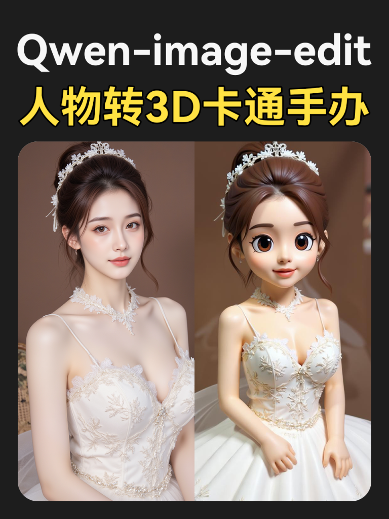 人物转3d卡通手办-工作流