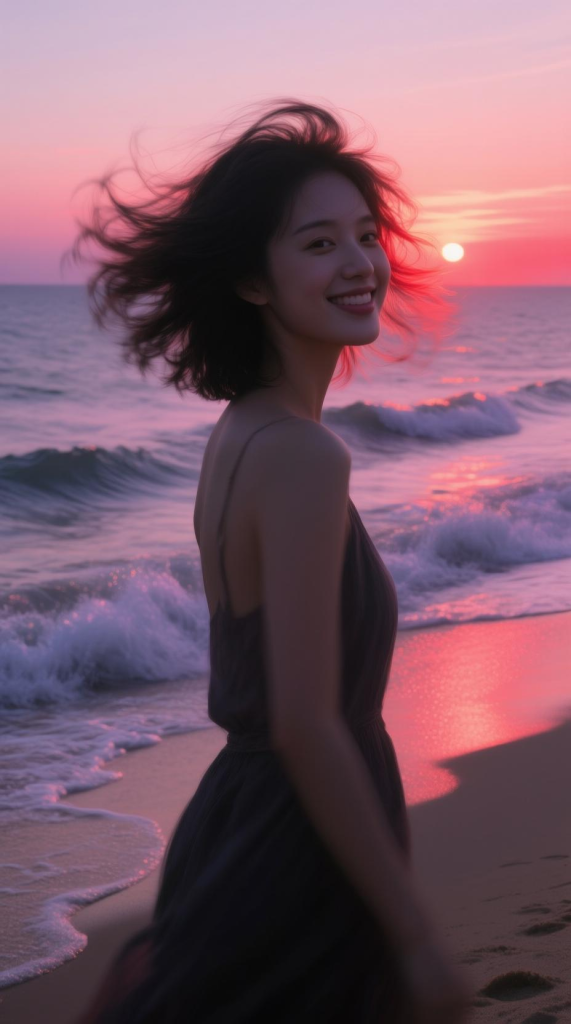 落日余晖的女人-出图预览