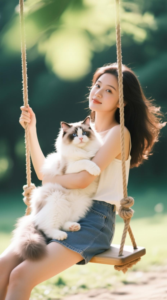 记忆里荡秋千的她-出图预览